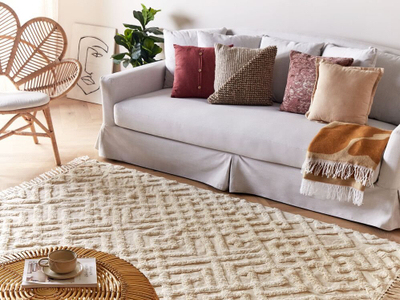 Tapet ARDAHAN, 160 x 230 cm, pambuk, beige