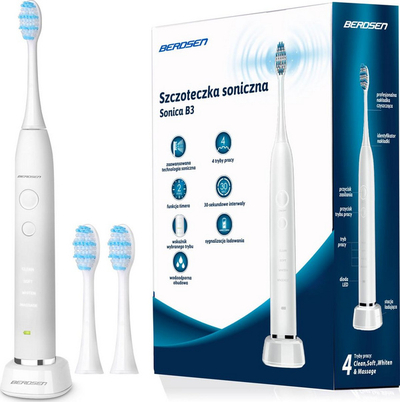 Brushë elektrike Berdsen Sonic Sonica B3, e bardhë