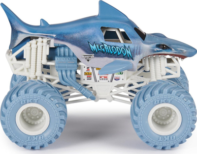 Kamion lodër Monster Jam Megalodon, die-cast, shkallë 1:24, blu
