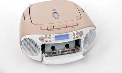 Radio CD Reflexion RCR2260DAB/PK, DAB+, USB, e bardhë me rozë
