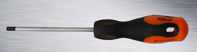 Kaçavidë Torx Richmann C5469 T27, bosht 100mm, dorezë gome, e zezë me portokalli