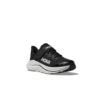 Патики за трчање за деца Hoka Clifton 10, техничка мрежа, гумен ѓон, црни