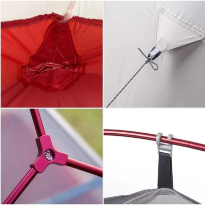 Çadër kampingu Naturehike Cloud Up, 1–3 veta, e papërshkueshme nga uji, jeshile
