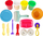 Set plasteline Leantoys Play Dough With Pasta Making Machine, makinë makarona, shumëngjyrësh
