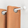 Shufër perdeje Grundmann CURTAIN POLE SET 120-210 D19, e rregullueshme 120-210 cm, Ø19 mm, e bardhë me ngjyrë ari