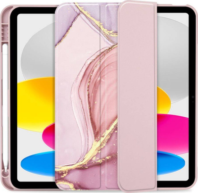 Mbulesë tableti Tech-Protect SC Pen, për iPad 10.9" 2022, me pamje mermeri