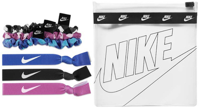 Llastikë flokësh Nike Mixed Hair Bands N1003666029, set 6 copë, shumëngjyrëshe