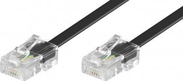 Kabllo telefoni Goobay ISDN, RJ45 me RJ45, 10 m, e zezë, 5 copë