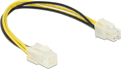 Kabllo energjie Delock ATX/EPS 4-pin, 0.3 m, e verdhë