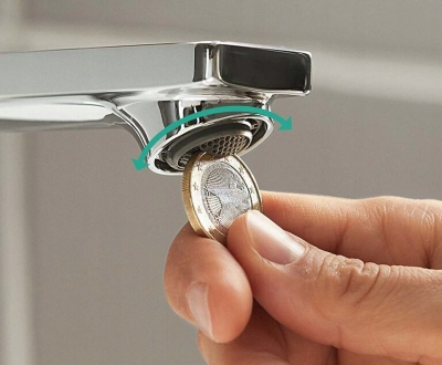 Rubinet lavamani Hansgrohe Rebris S 72510000, me valvul shkarkimi, krom
