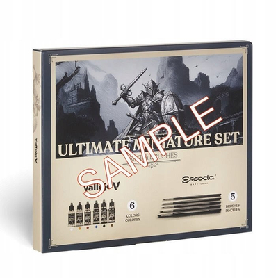 Set boje miniaturash Vallejo Game Color VAL72206, komplet me furça, shumëngjyrësh