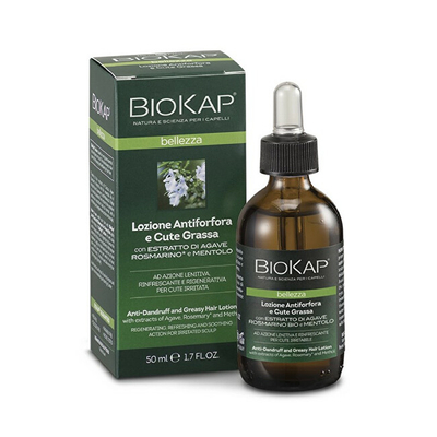Losion kundër zbokthit për flokë të yndyrshëm Biokap, 50 ml