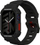 Rrip me mbrojtëse për orë inteligjente Skinarma Mecha 2in1, për Apple Watch 45 44mm, TPU, i zi