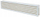 Grilë ajrimi dere Euro3plast Ventilation Door Grille 450x92, plastike, e bardhë