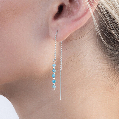 Vathë për femra AGAIN Jewelry AJKNS001, të argjendtë/ të kaltër