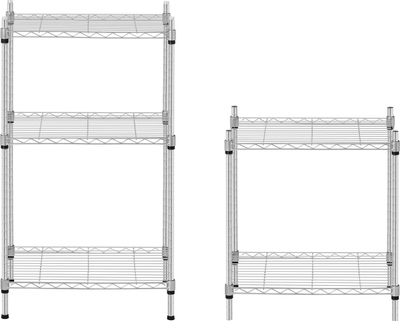 Raft metalik Royal Catering, 5 rafte, kapacitet 150 kg, gri