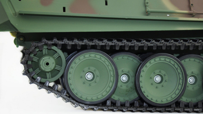 Радиоконтролиран тенк Amewi 23068, 1:16, електричен мотор, зелен камуфлаж