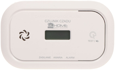 Детектор за јаглерод моноксид EL HOME CD-17A2v2300/B, со звучен аларм, бел