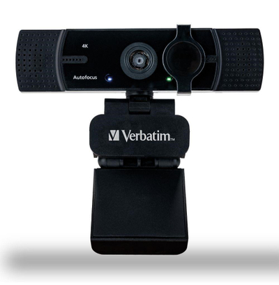 Webcam Verbatim AWC-03, 4K Ultra HD, USB 2.0, e zezë