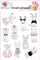 Set tatuazhesh të përkohshme për fëmijë Kittens 1, të larshme, motive kotele, shumëngjyrëshe