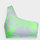 Bikini për goca 4F 4FSS23UBKTF025, njëkrahëshe, me print tropikal, gri me jeshile