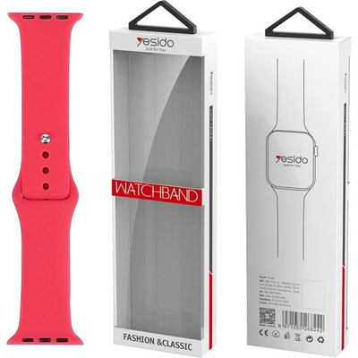 Rrip ore Yesido WB44 për Apple Watch, silikon, 42 44 45 mm, rozë