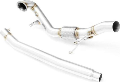 Downpipe RM Motors VW Golf VII R, çelik inox, tub 76 mm