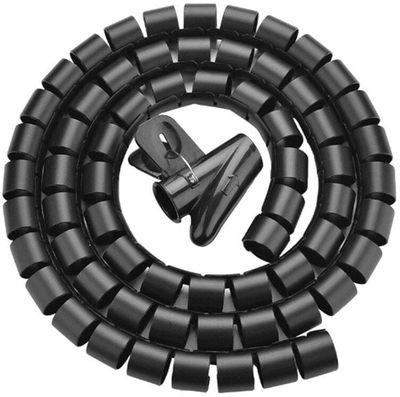 Спирална обвивка за кабли UNITEK, 50m, дијаметар 22mm, црна