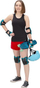 Set mbrojtës NILS Extreme H719, masa S, për patina, skateboard edhe biçikletë, blu