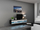 Komodë TV Cama VIGO RTVVIGO180N, 180cm, 2 rafte, e bardhë me të zezë