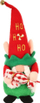 Figurinë dekoruese për Krishtlindje Saska Christmas Elf Gnome Dwarf, 28 cm, e kuqe me jeshile