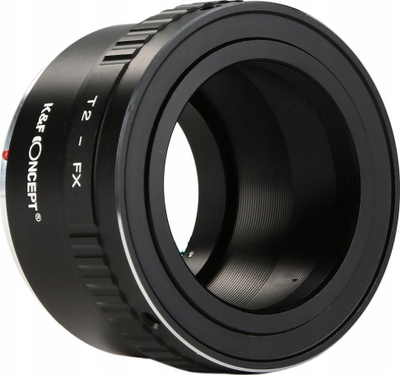 Adapter lente K&amp;F Concept KF06.107, T2 në Fujifilm X, bronz dhe alumin, i zi