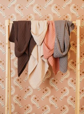 PESHQIR  Wrinkled Cotton 75x75cm Rosewood