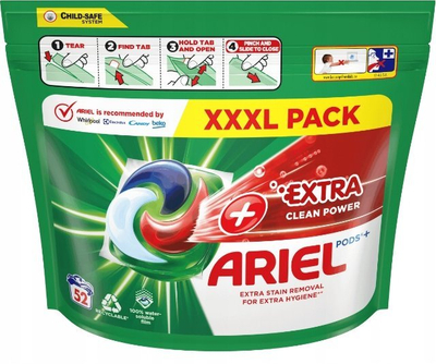 Kapsula larje Ariel Pods Extra, 52 copë