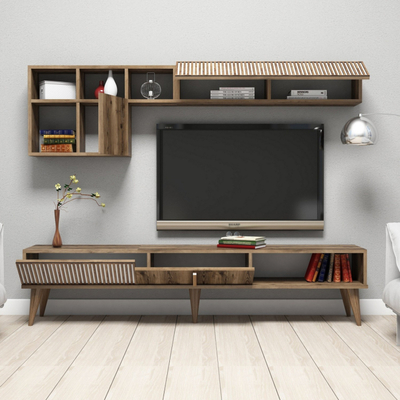 Mobilje TV Hommy Craft Milan Core, 180 cm, PAL 18 mm, dru natyral