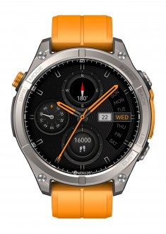 Smartwatch Zeblaze Stratos 4, ekran 1.43" AMOLED, GPS, portokalli