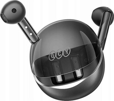 Kufje wireless QCY Alibuds Clear, Bluetooth 5.3, TWS, të zeza