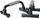 Doreza për pompa Allright PVC, ergonomike, që s’rrëshqasin, zi-gri
