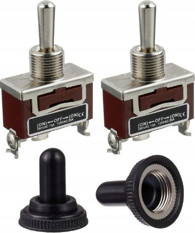 Çelës levë ON OFF ON, 250VAC 15A, metalik