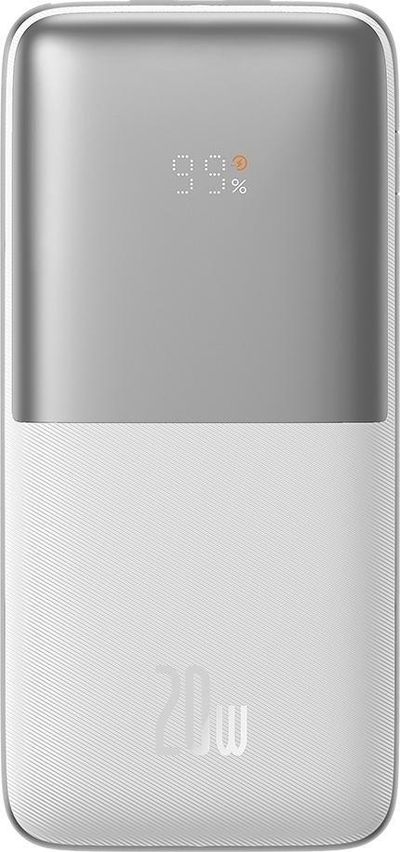 Powerbank Baseus Bipow Pro, 10000mAh, 20W USB C, i bardhë