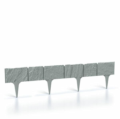 Градинска бордура Travn Lem Garden Stone 390 cm, пластика, боја бетон