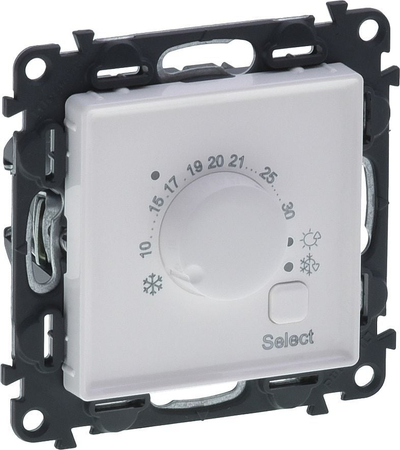 Termostat për dhomë Legrand Valena Life 752133, 5°C-30°C, 230V, i bardhë