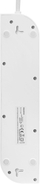 Paralozë multifunksionale MT143, 4 priza, USB A dhe USB C, 1.4m, e bardhë