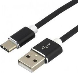 Kabllo USB EverActive CBS-1.5CB, USB-A me USB-C, 1.5 m, e zezë