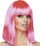 Parukë Aster Wig, për kostume për të rritur, Dance Pink, rozë