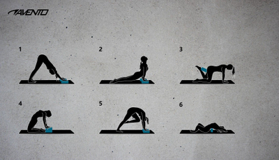 Blloqe joga Avento, set me 2 copë, 23 x 15 x 7.6 cm, rozë