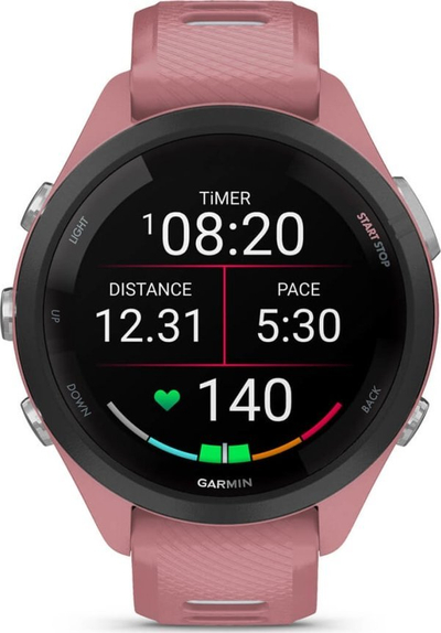 Ora sportive Garmin Forerunner 265S, GPS, AMOLED, rozë