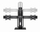 Qëndrim tavoline për monitorë Gembird MS-D2-01, për 2 monitorë 17"-27", VESA 75x75 100x100, i zi