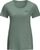 Bluzë teknike për goca Jack Wolfskin Tech Tee W, me mëngë të shkurtra, dekolte rreth, jeshile
