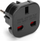Adapter udhëtimi MONTIS MT122-C, prizë polake në prizë UK, i zi